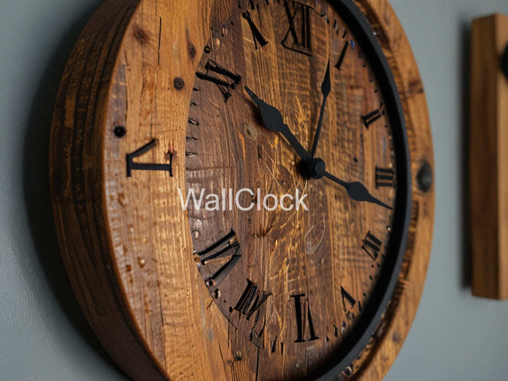 Rustic Wooden Clock