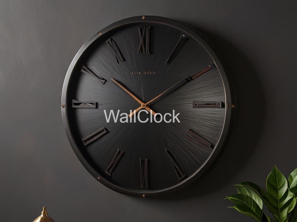 Sleek Metal Clock